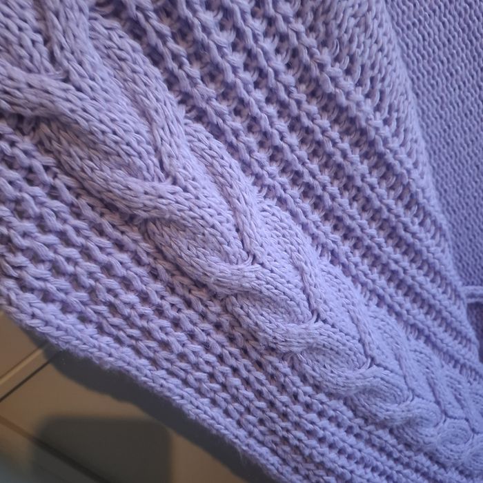 Sweter damski liliowy