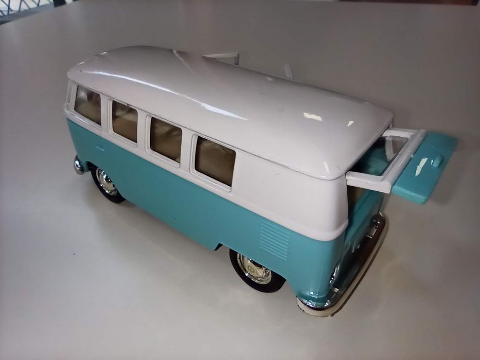 Miniatura vespa mota, VW T1 pão de forma