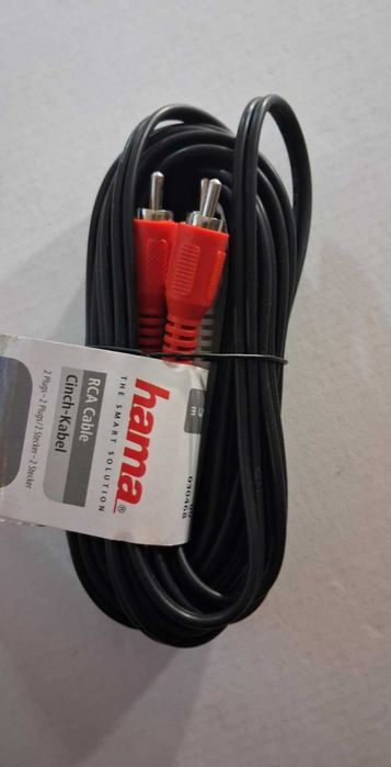 HAMA  Kabel Cinch RCA długi 5m  2xCinch