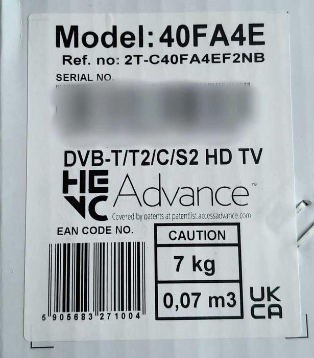 Telewizor Sharp 40FA2E - 40 cali Full HD