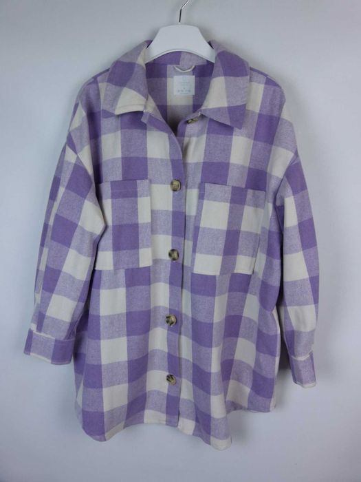 Primark grubsza koszula koszulowa kurtka krata 42 / 44