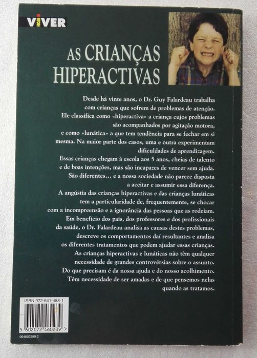 Livro As Crianças Hiperactivas