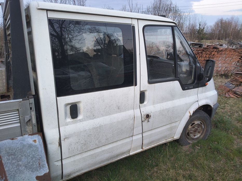 Karoseria Ford Transit MK6 brygadowka z paką 2,0 TDDI 2003r osobowa