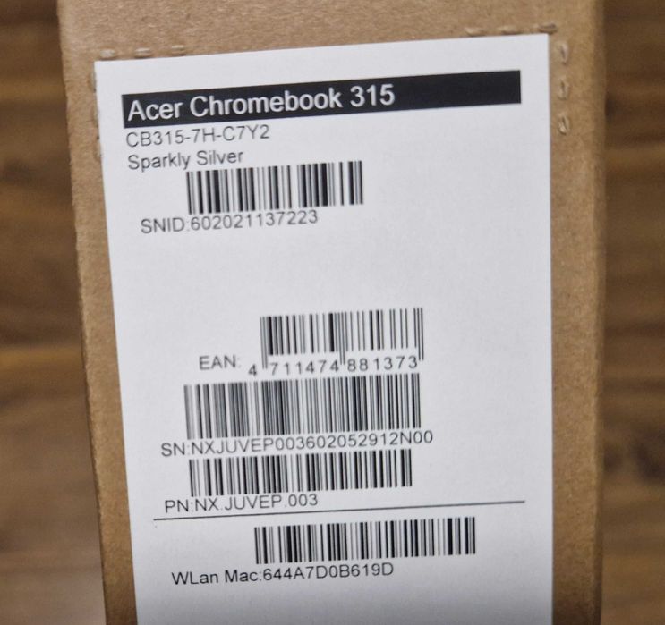 Nowy Laptop  Acer Chromebook 315 / 8GB RAM / Okazja / Gwarancja