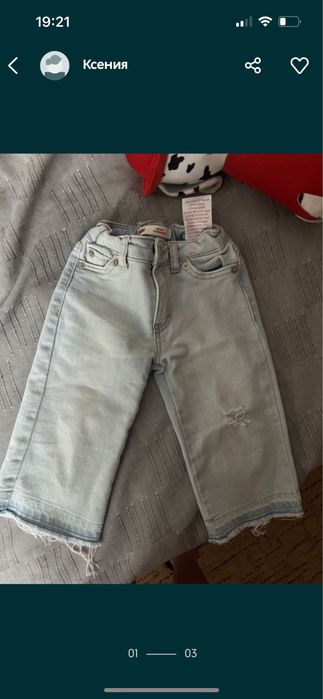 Джинси на дівчинку Levis 92 см
