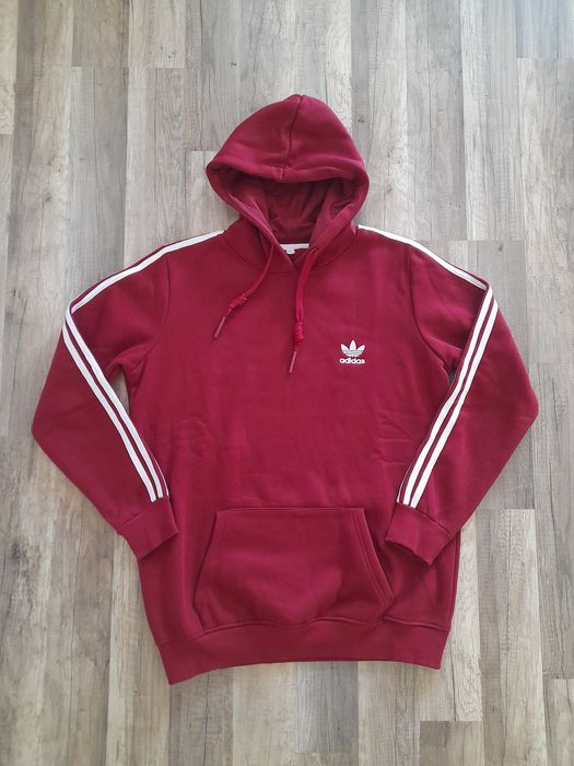 Nowa bluza kangurka Adidas M-L bordowa damska młodzieżowa