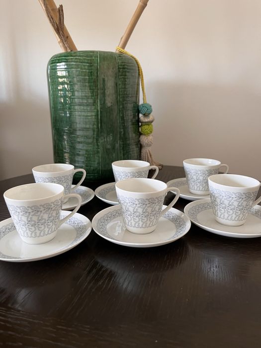Serviço de chávenas café vintage