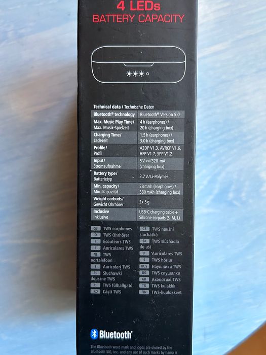 Auriculares Hama True Wireless Spirit Go