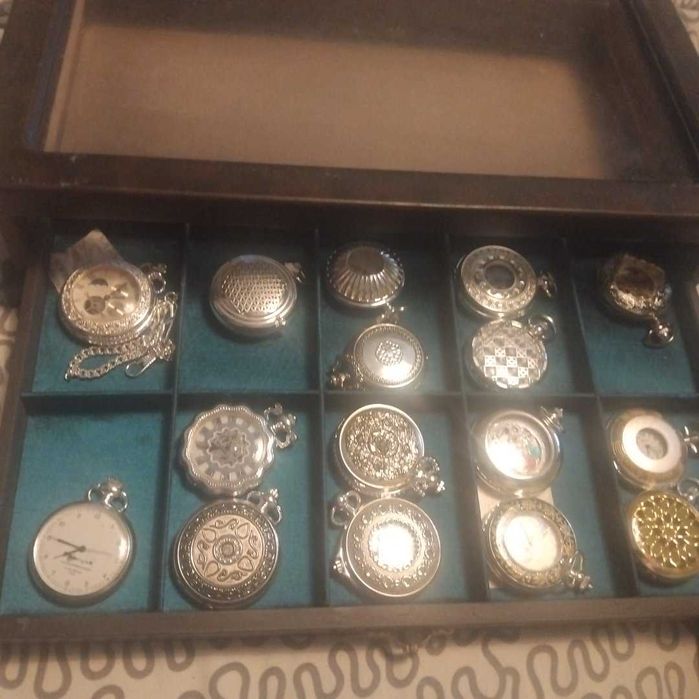 Coleção de relogios de bolso