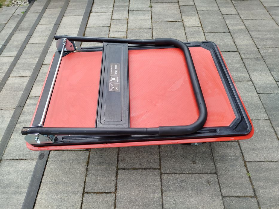 Duży Wózek transportowy magazynowy 350kg koła pompowane