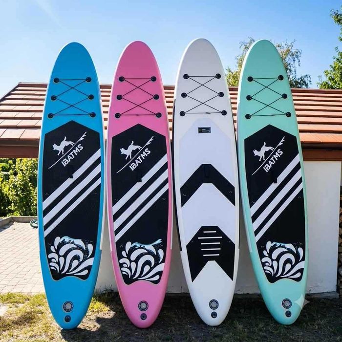 Deska SUP Pompowana 350x81x15cm Wiosło Pompka Kolory