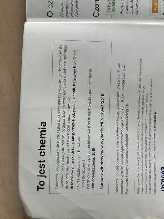 To jest chemia 1