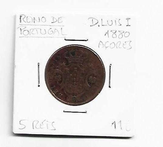5 Reis 1880 Açores.