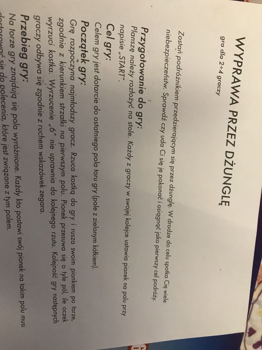 Gra planszowa 2 w 1 Wyścigi konne wyprawa przez dżunglę