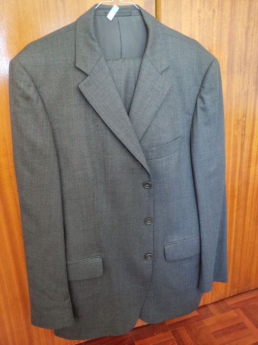 Fato de lã cinza tamanho 54