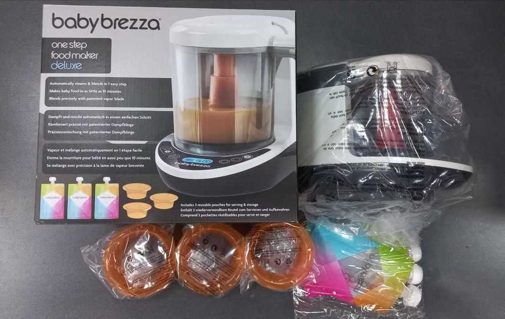 Baby Brezza  чёрная 8700 НАША ВИЛКА не Малайзия и не Американская Food Maker Deluxe Кухонный комбай гаран 1  ГОД
