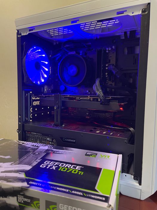 Ігровий ПК (GTX 1070 Ti 8GB/Ryzen 5/16GB RAM/SSD 500GB + HDD 1TB)