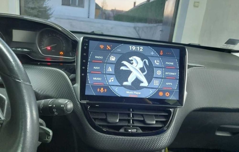 Radio 2 DIN Peugeot 208 e 2008 (4+32 GB) + Android + Carplay e Android