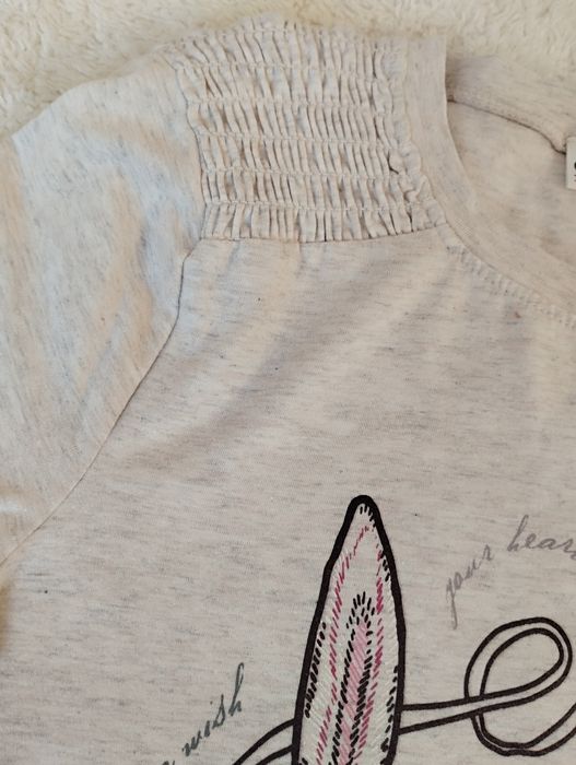 Bluzka t-shirt z długim rękawem r 146