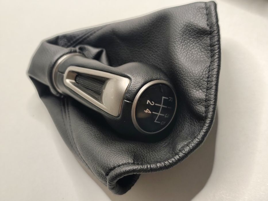 Manete Fole Mudanças Seat Ibiza 6J IV Alavanca Moca Caixa Velocidades Punho 5v 6v Coifa Pega Forro Couro Aro Base Aro Completo Novo