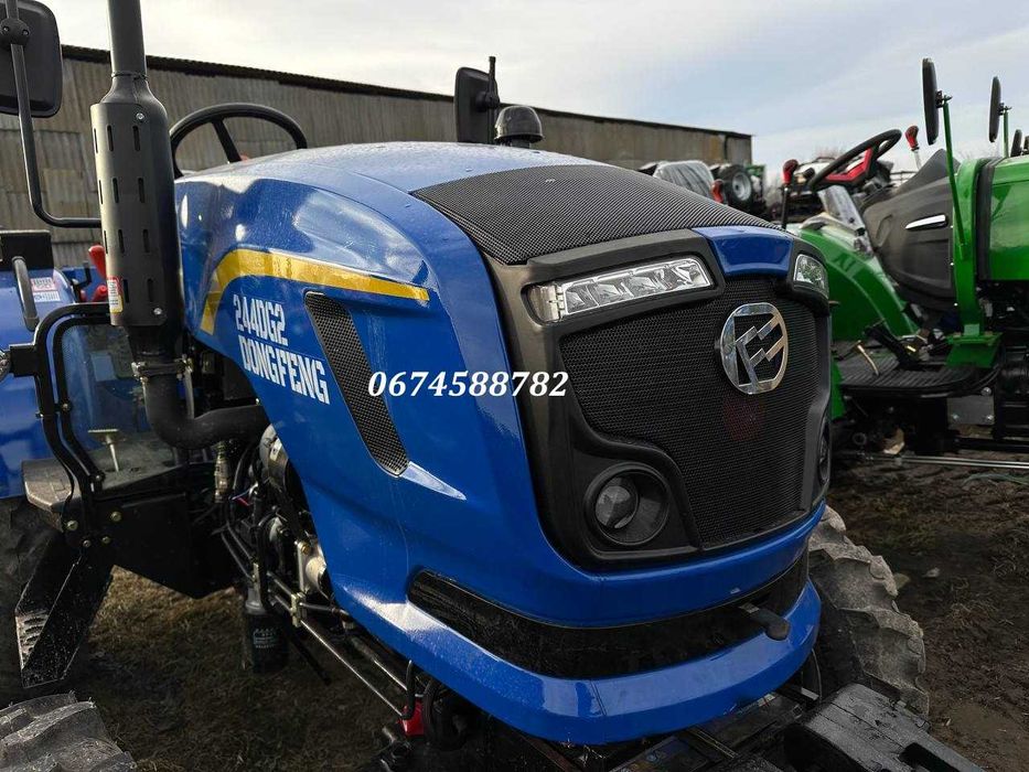 Донфенг Dongfeng 244-DG2 трактор з реверсом 2-х диск зчеп 4х4 Доставка