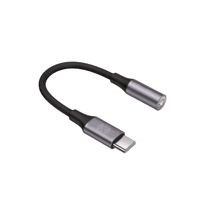 Forever adapter audio AJC-01 jack 3,5 mm - USB-C czarny