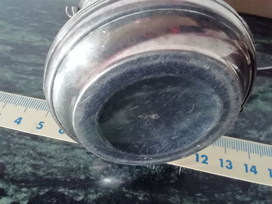 Zapażaczka do herbaty srebrna sygnowana