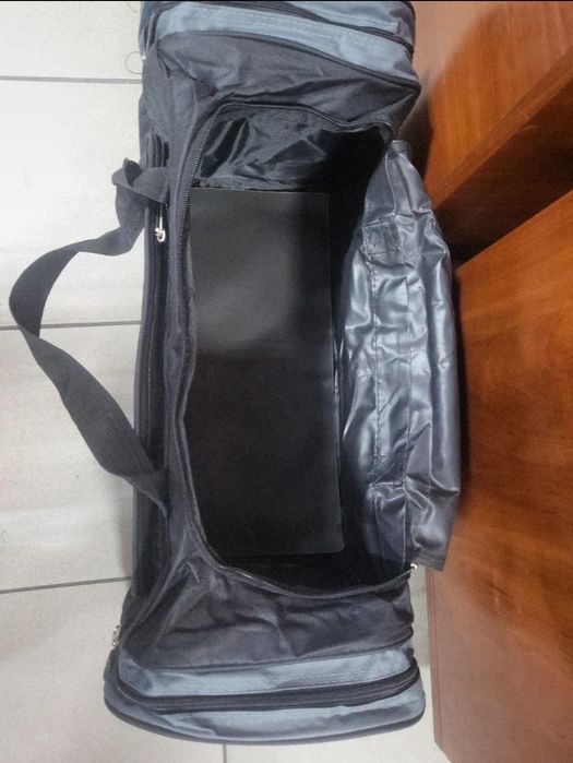 Czarno-szara torba podrozna 80cm 120L