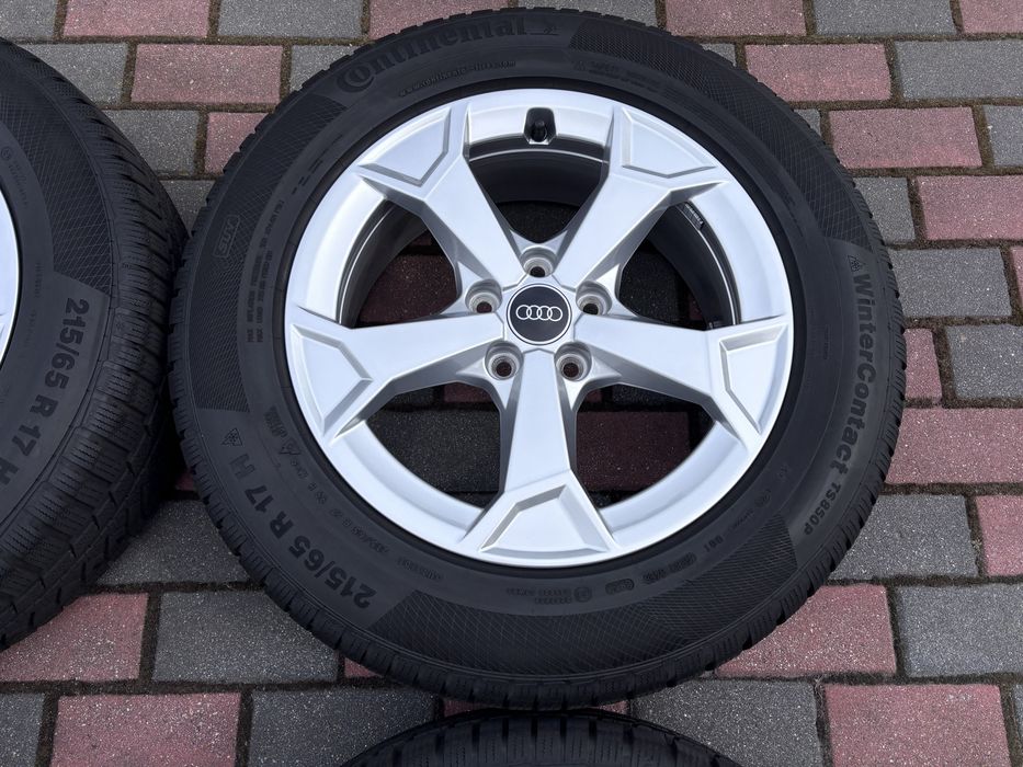 Koła zimowe Audi Q3 83A 5x112 6,5Jx17 ET38 215/65 R17 Continental VW Skoda