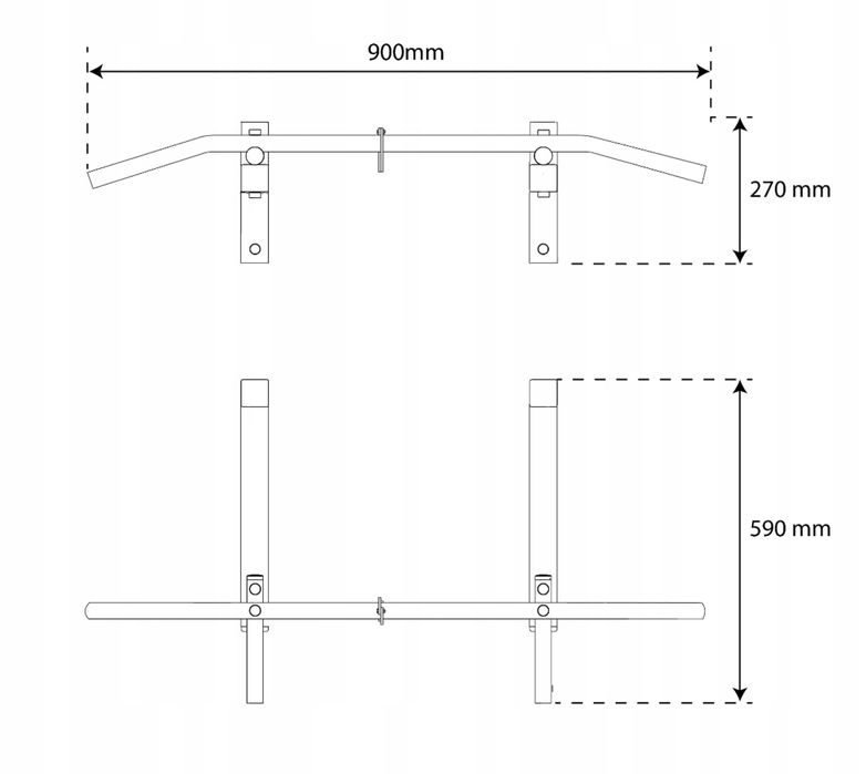 DRĄŻEK DO PODCIĄGANIA ćwiczeń ŚCIENNY mocny uchwyt na worek bokserski