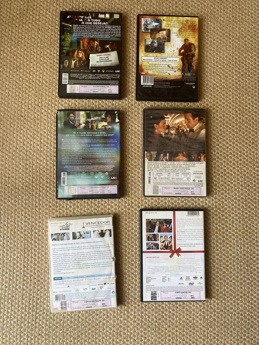 Vários DVD de vários géneros todos impecáveis.