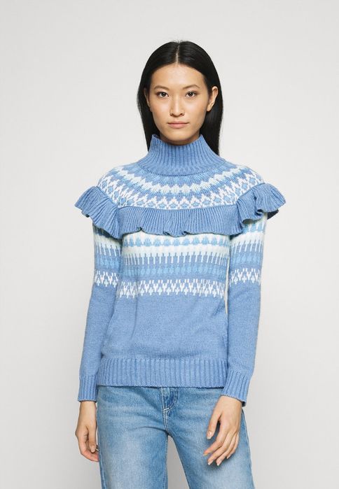 Sweter damski golf z falbaną Who What Wear 36