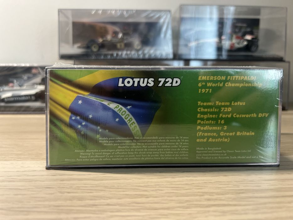 Miniatura F1 Lotus 72D – Germany GP 1971