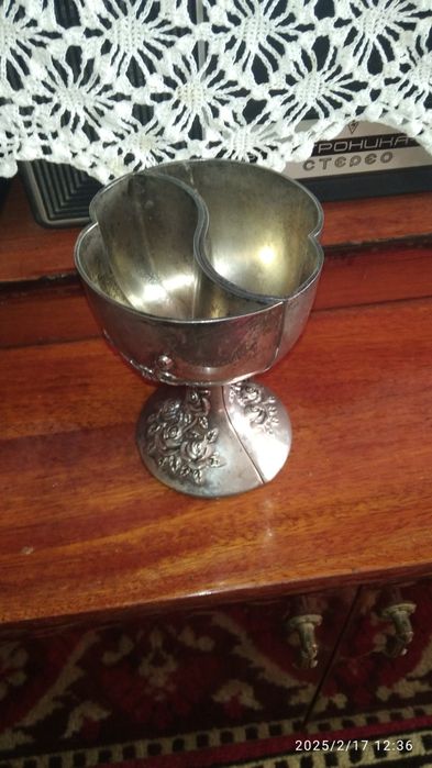 Чаша мельхиора свадебные бокалы