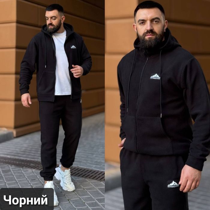 ‼️ Чоловічий флісовий костюм. ОПТ та роздріб. Розм: M-L, L-XL, XL-XXЛ