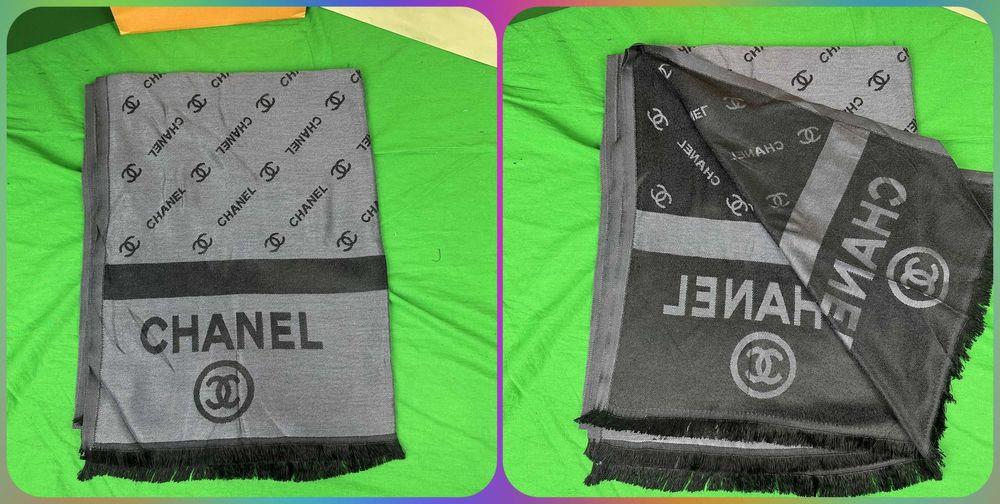 Szal chanel tommy hilfiger prada grubsze nowość unisex