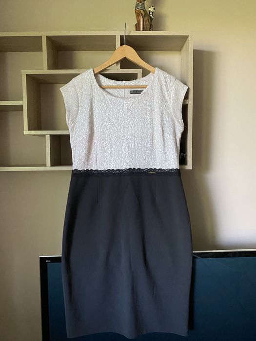 Sukienka wizytowa koronka wesele size plus XXL 44