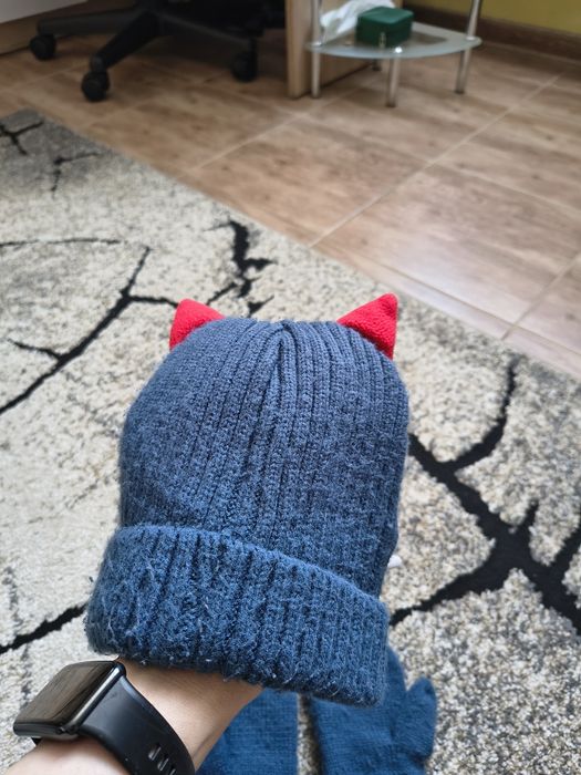Czapka i rękawiczki dla chłopca, rozmiar 54