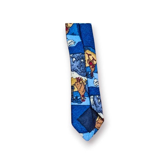 Gravata Enzo Mariani Kollektion – Estampado Humorístico Azul