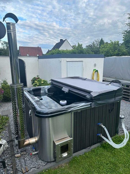 BALIA KWADRAT LUX - z piecem wewnętrznym -hot tub, spa, jacuzzi