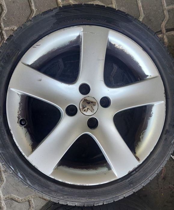 JANTES PEUGEOT R17 COM PNEUS 225/45 FURAÇÃO 4X108