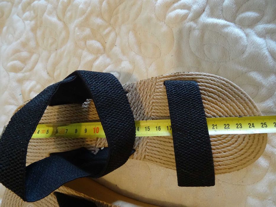 Damskie Letnie Sandały Na Koturnie, 39/40 długość 25cm