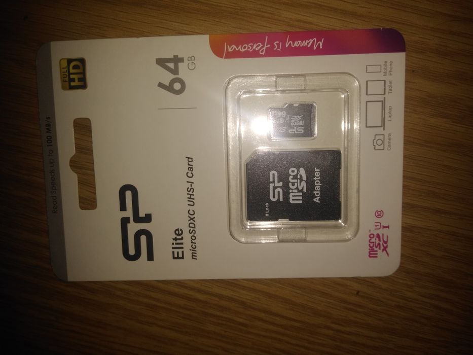 Karta 64GB microSDXC Evo Plus zapis80MB/s odczyt100MB/s bardzo s