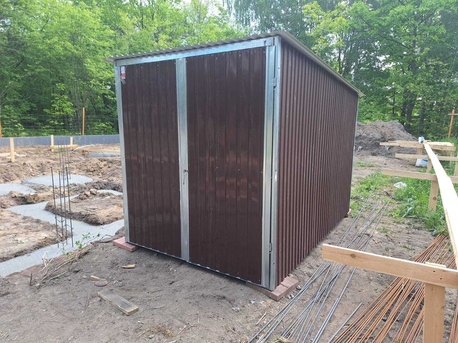 Garaż blaszany 2x3 ocynkowany Garaz Schowek Magazyn Garaże 2x3 3x3 3x4 3x5 3x6 producent !