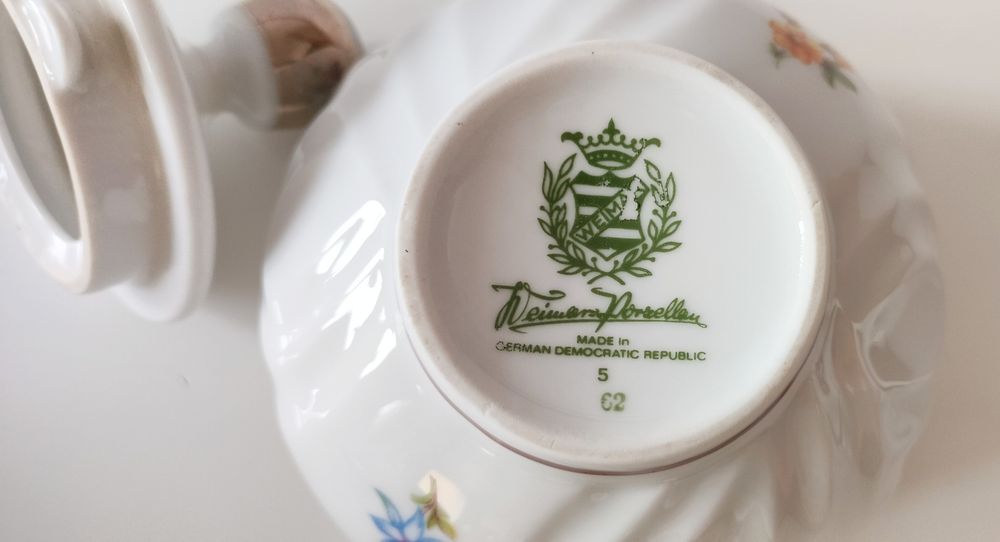 Weimar porzellan porcelana cukiernica cukierniczka