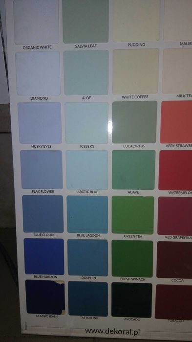 Farby decoral różne kolory zmywalne