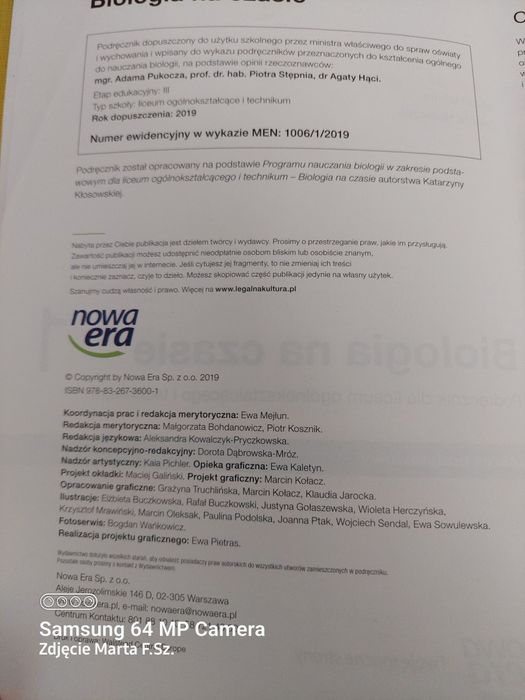 Biologia na czasie 1