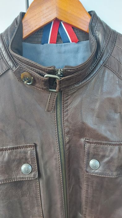 kurtka męska Tommy Hilfiger ze skóry naturalnej rozm. M