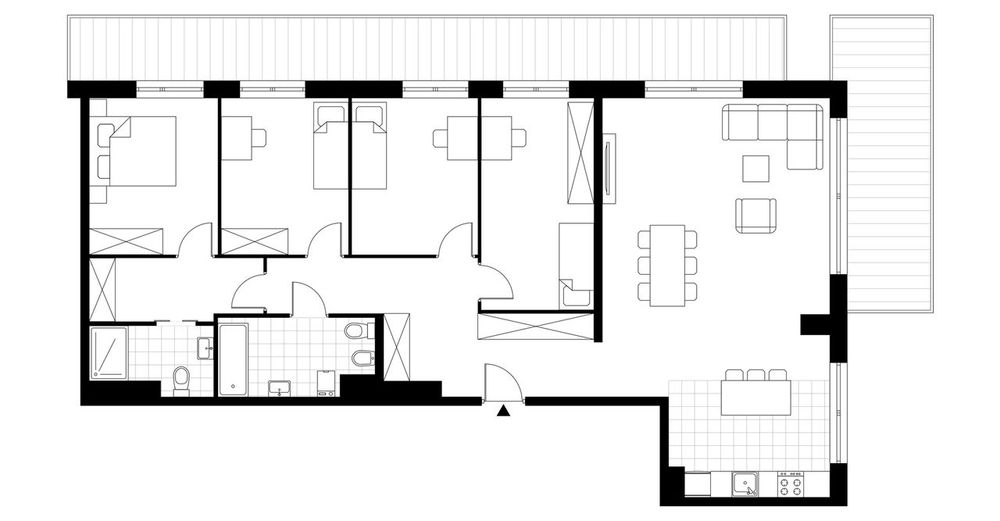 5-pokojowe mieszkanie 112 m² + taras Bez Prowizji - View 4
