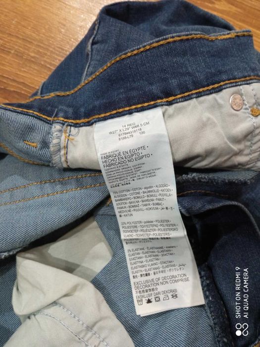 LEVI'S 511 slim performance dżinsy Spodnie Jeansy Levis 27X29 W27L29